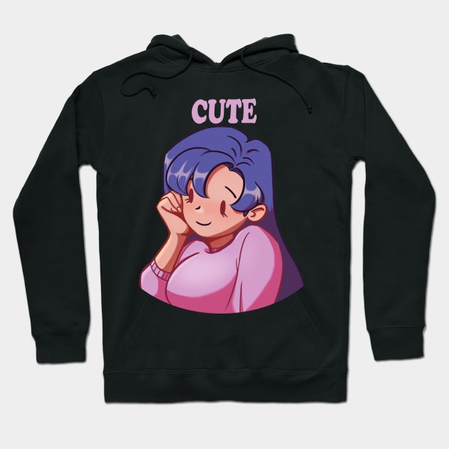 Cute girl design Hoodie by Fazara